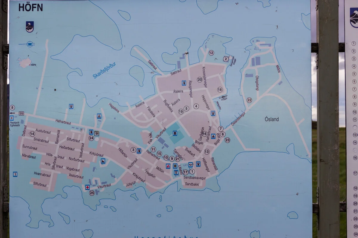 plan de la ville sur une carte