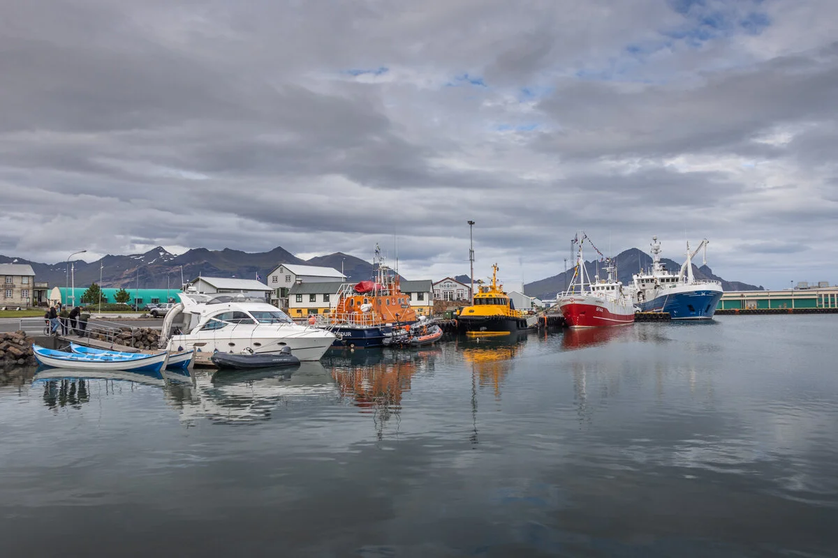 des bateaux de pêche amarrés dans un port côtier